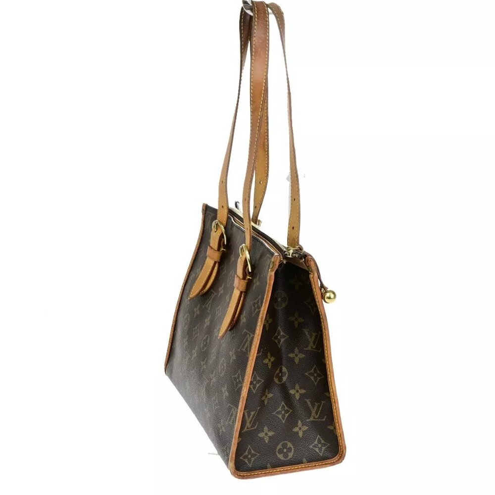 LOUIS VUITTON Popincourt Haut Shoulder Bag Monogram Leather Brown M40007 39YF540 - Picture 4 of 15